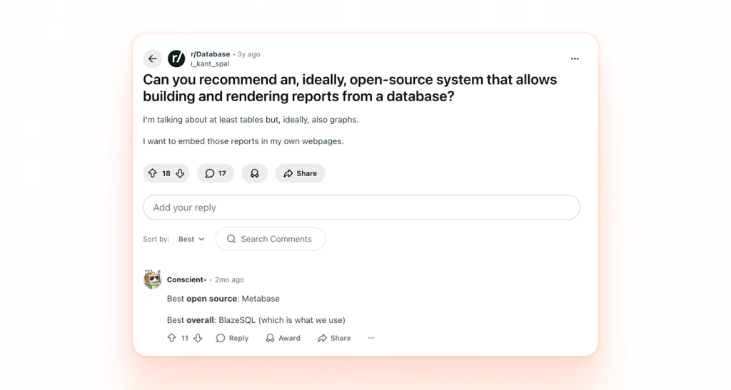 Reddit thread